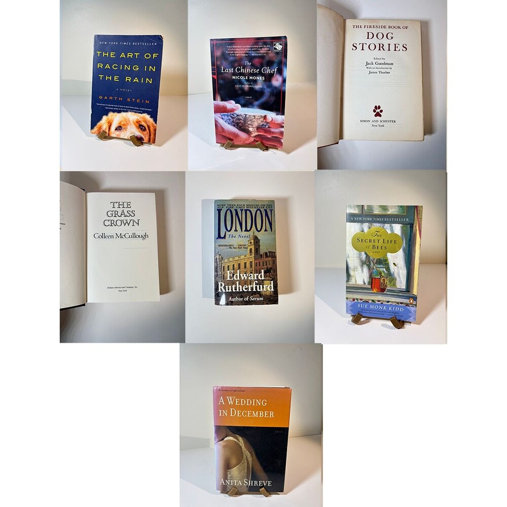 Lot of 7 Fiction Books Some Vintage Some Readers Copies